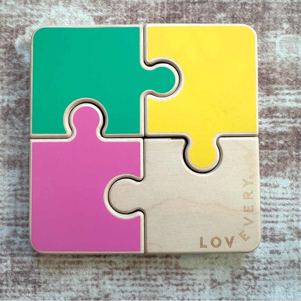 Lovevery Chunky Wooden Jigsaw Puzzle EUC